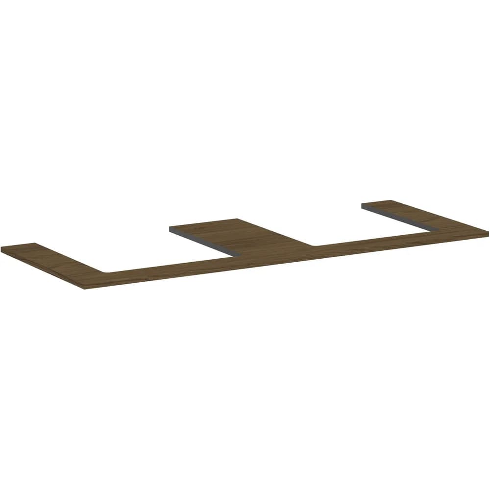 hansgrohe Konsole Xilesa E 1375x550mm, 2 Ausschn, Eiche Kaschmir