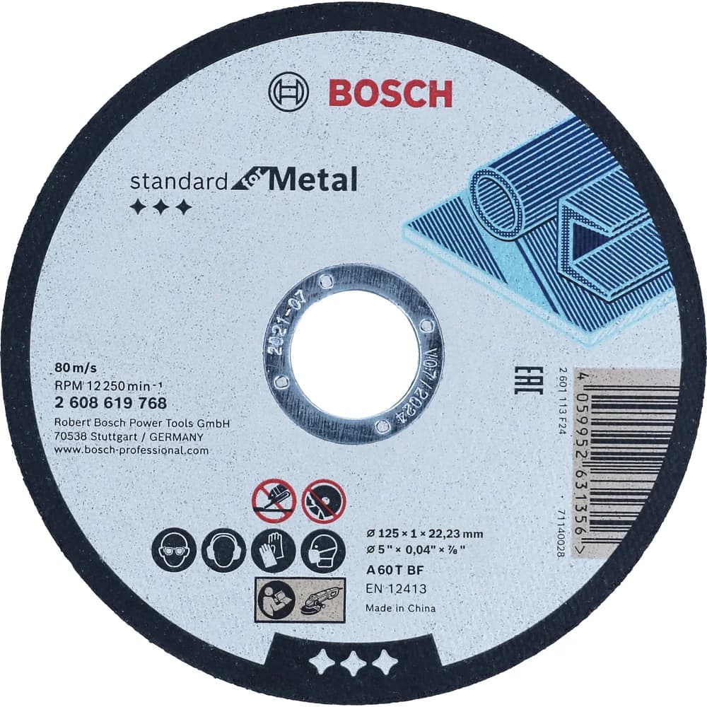Bosch Elektrowerkzeuge Standard for Metal Trennscheibe gerade 2608619767