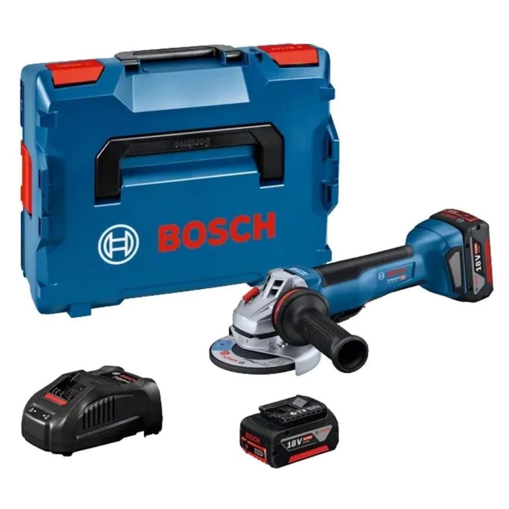 Bosch Akku-Winkelschleifer GWS 18V-10 P, (2x5,0Ah, L)