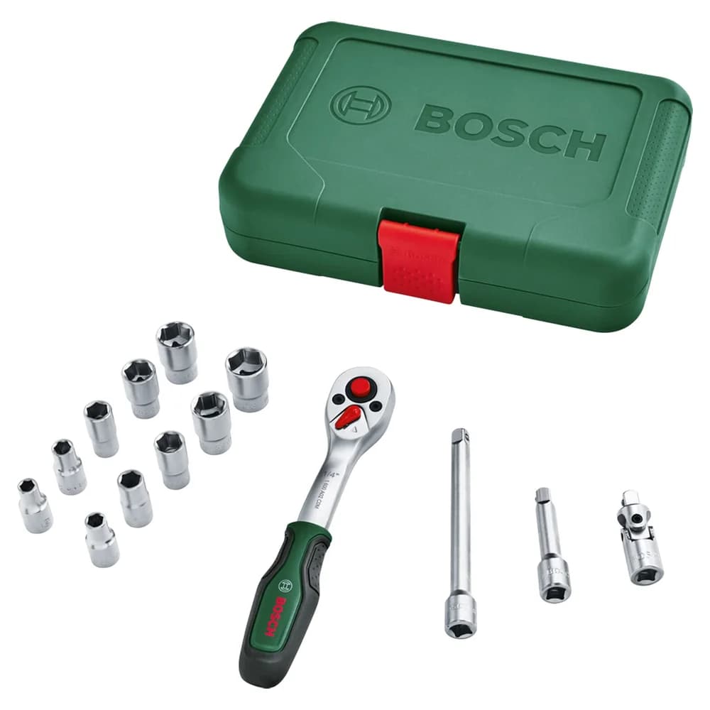 Bosch Handwerkzeuge 1/4"-Ratschen-Set 14-tlg. - 1600A02BY0