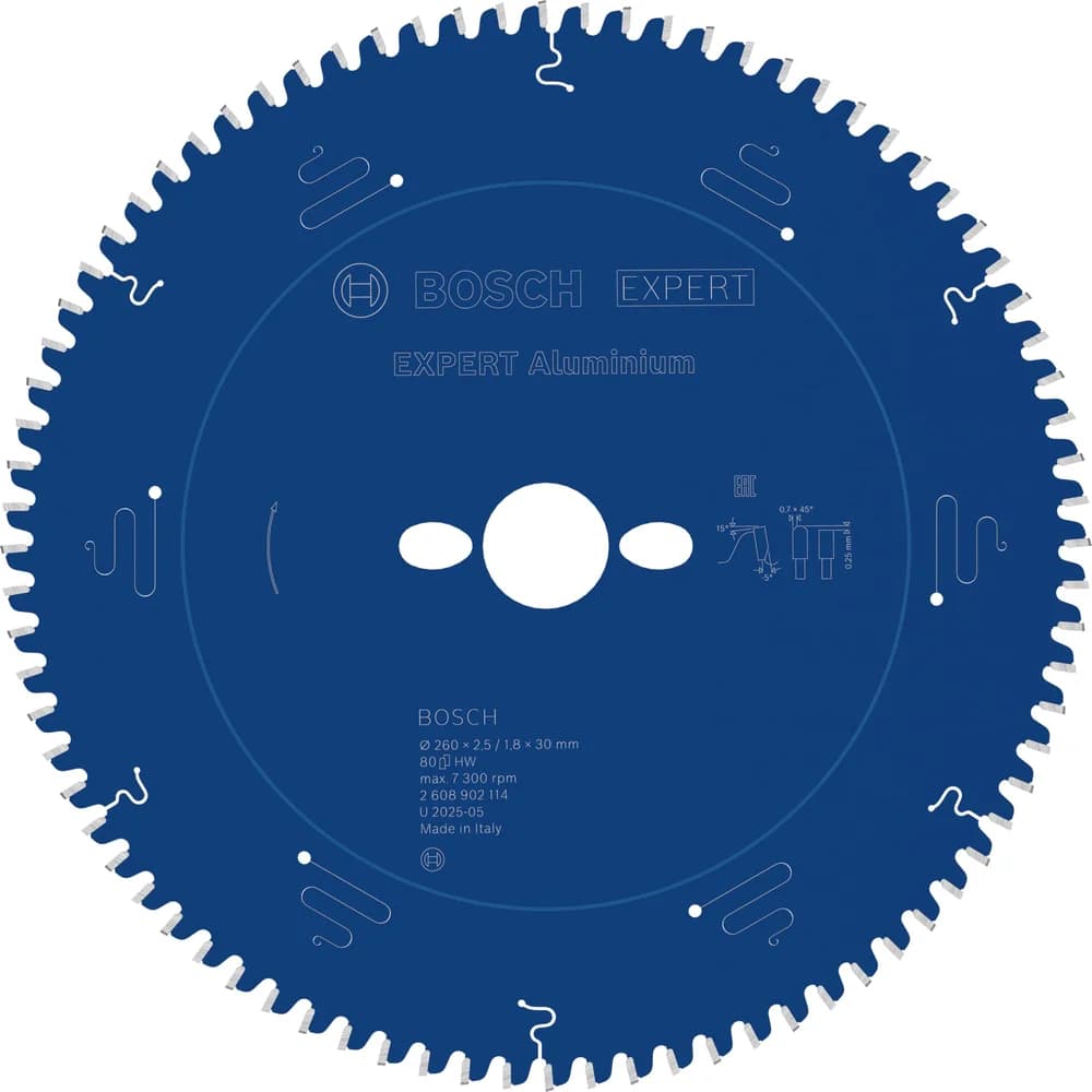 Bosch EXPERT Aluminium Kreissägeblatt, 260x30 mm, Z80