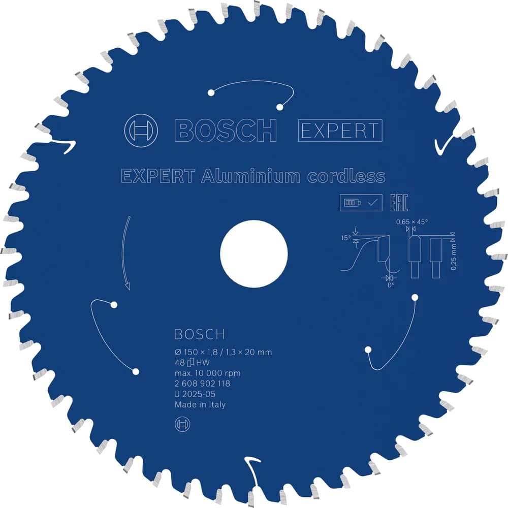 Bosch EXPERT Aluminium Kreissägeblatt, 150x20 mm, Z48