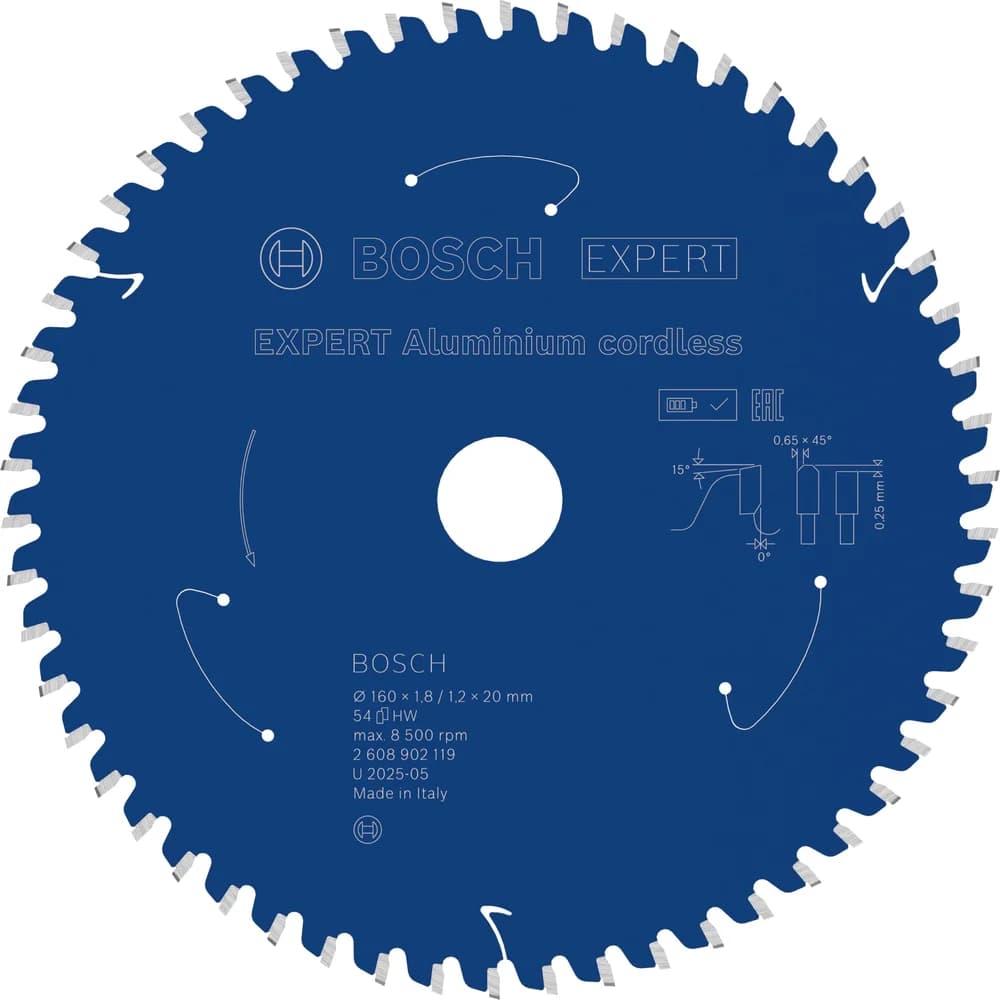 Bosch EXPERT Aluminium Kreissägeblatt, 160x20 mm, Z54