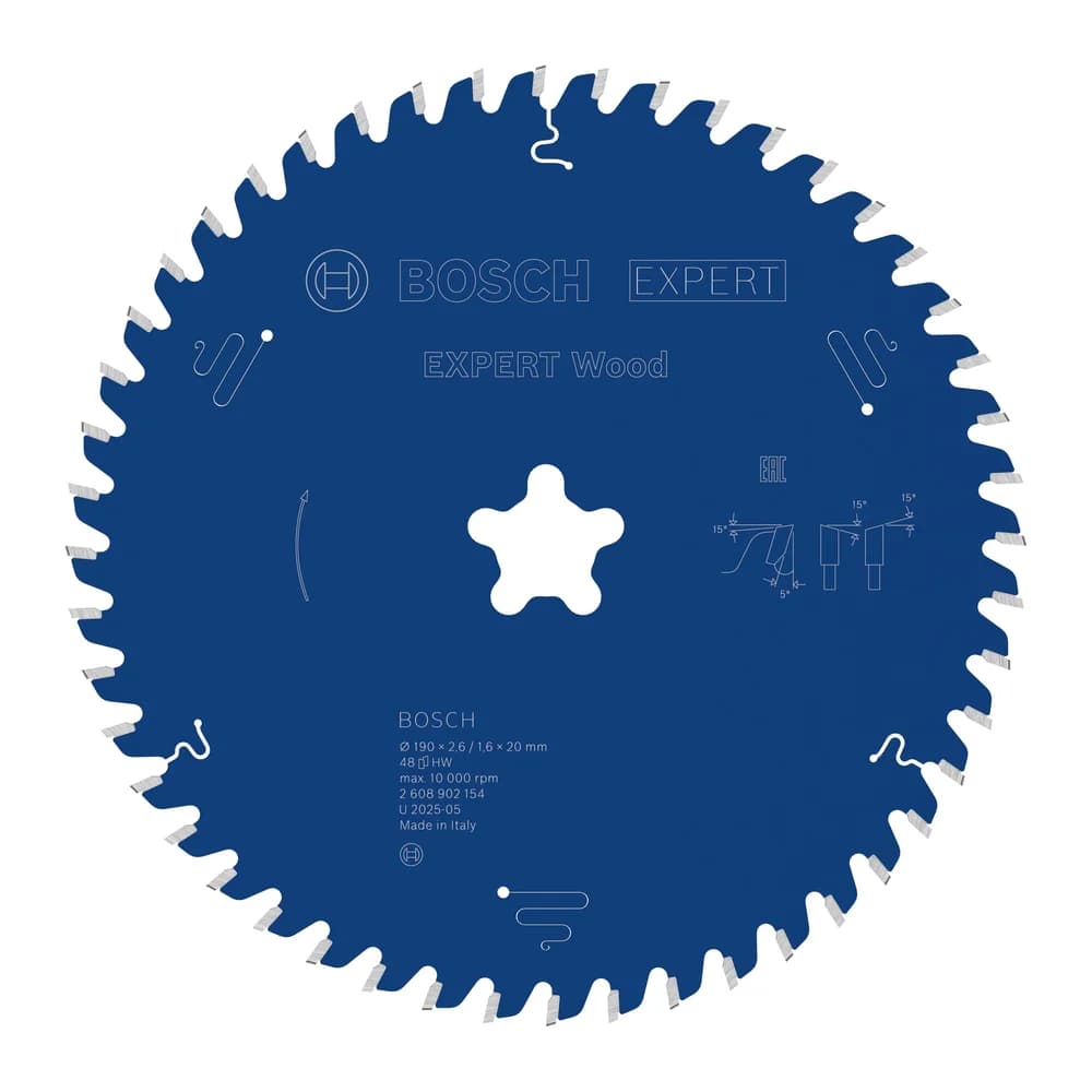 Bosch EXPERT Wood Kreissägeblatt, 190x2,4x30 mm, Z48
