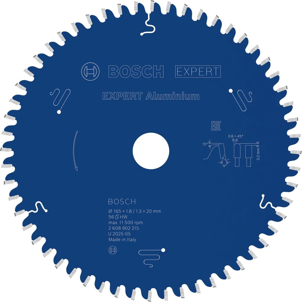 Bosch EXPERT Aluminium Kreissägeblatt, 165x20 mm, Z56