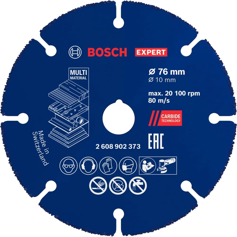 Bosch EXPERT Multi Material Carbide-Trennscheibe 76x10mm