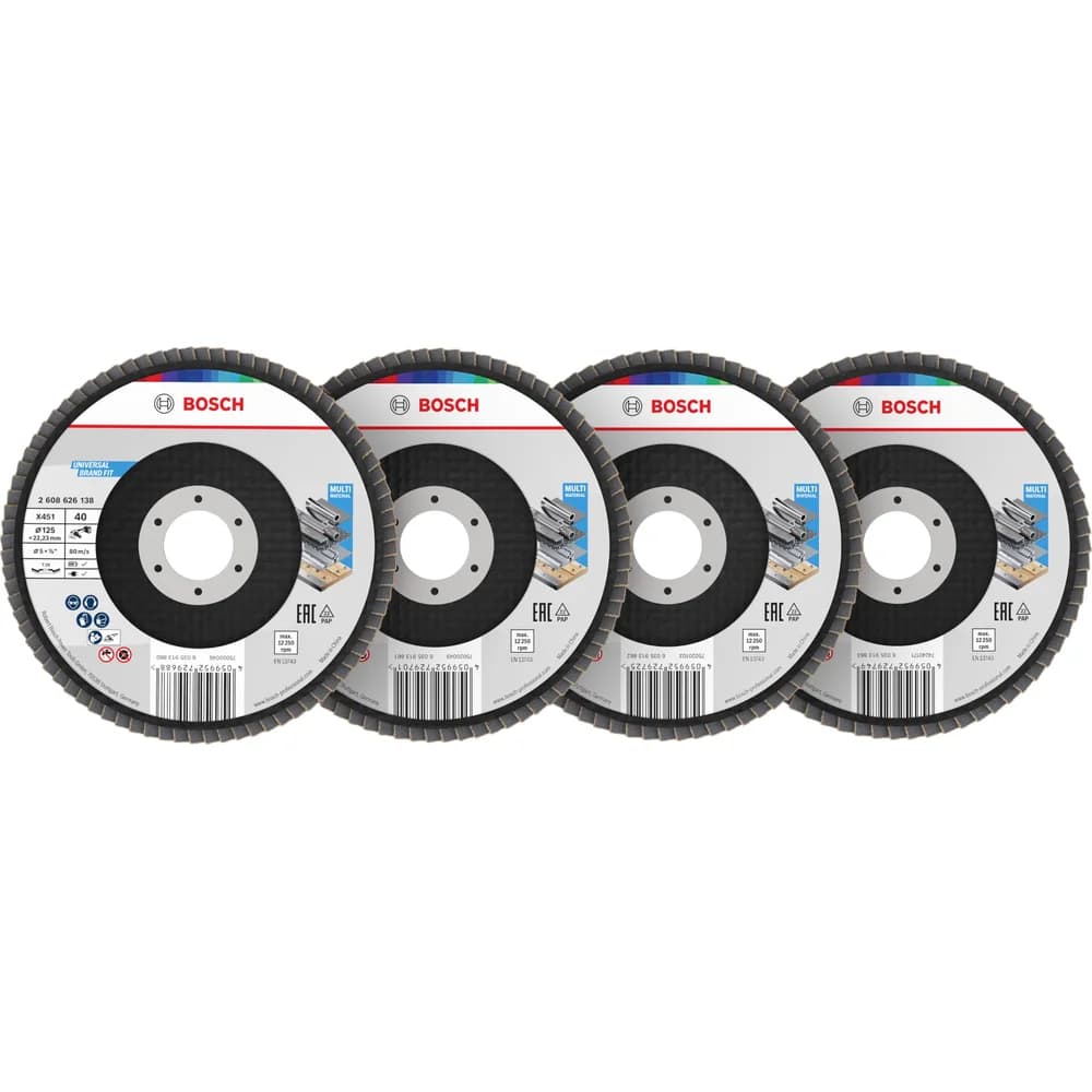 Bosch X451 Fächerschleifscheiben Set, 125mm, T29