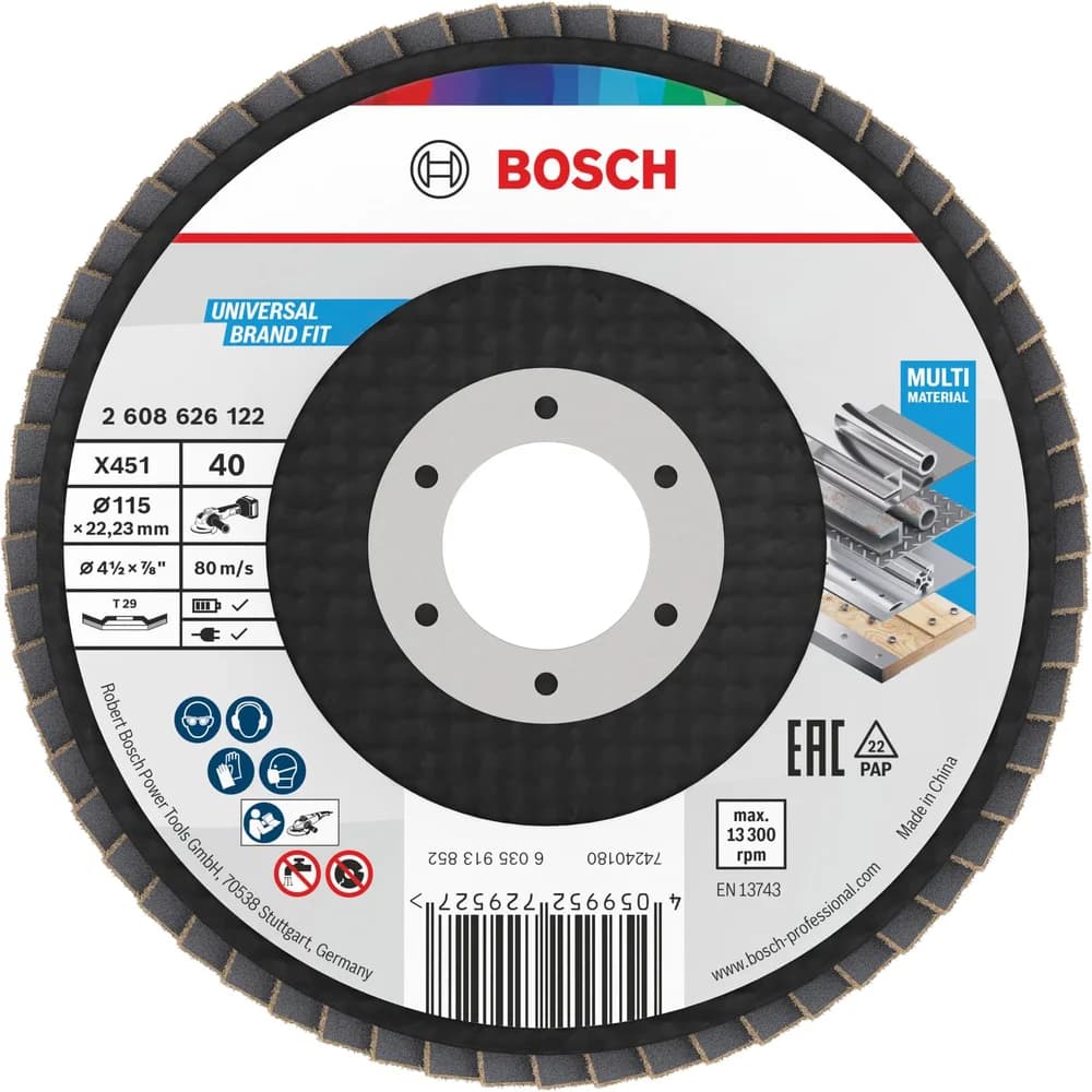 Bosch Power Tools X451 Fächerschleifscheibe, 2608626167
