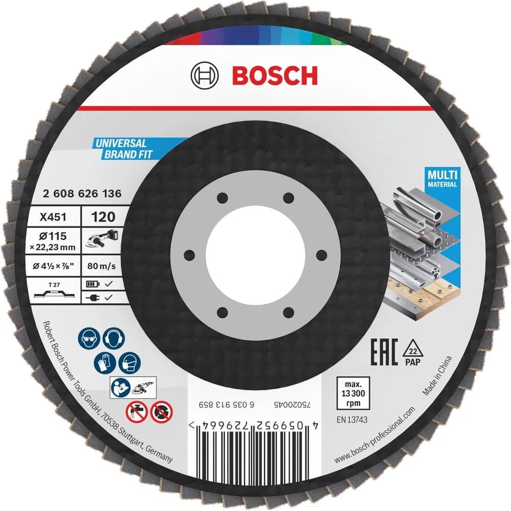 Bosch Power Tools X451 Fächerschleifscheibe, 2608626174