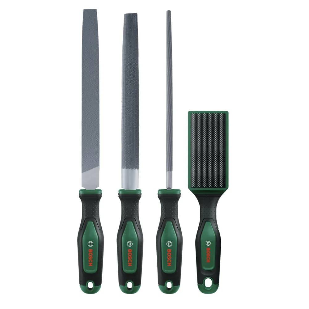 Bosch Handwerkzeuge Feilen-Set 200 mm / 8" mit Bürste, 4-teilig