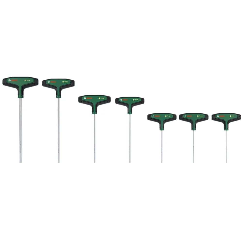 Bosch Handwerkzeuge Torx-Schraubendreher-Set mit T-Griff 7-teilig - 1600A039J2