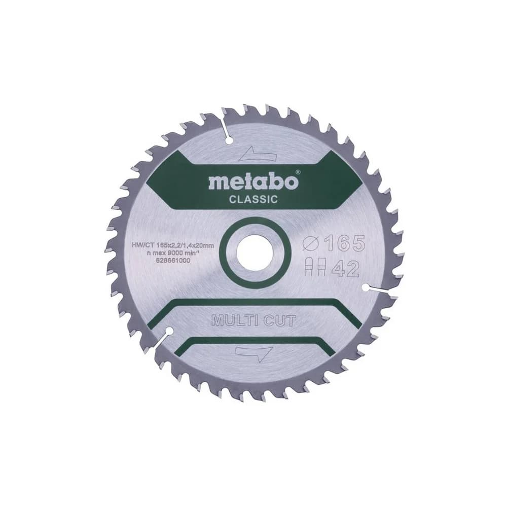 Metabo Sägeblatt "multi cut - classic"165x2,2/1,4x20 Z42 FZ/TZ 5° /B