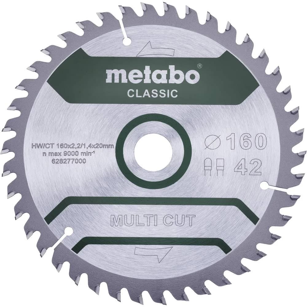 Metabo Sägeblatt "multi cut - classic"160x2,2/1,4x20 Z42 FZ/TZ 5°