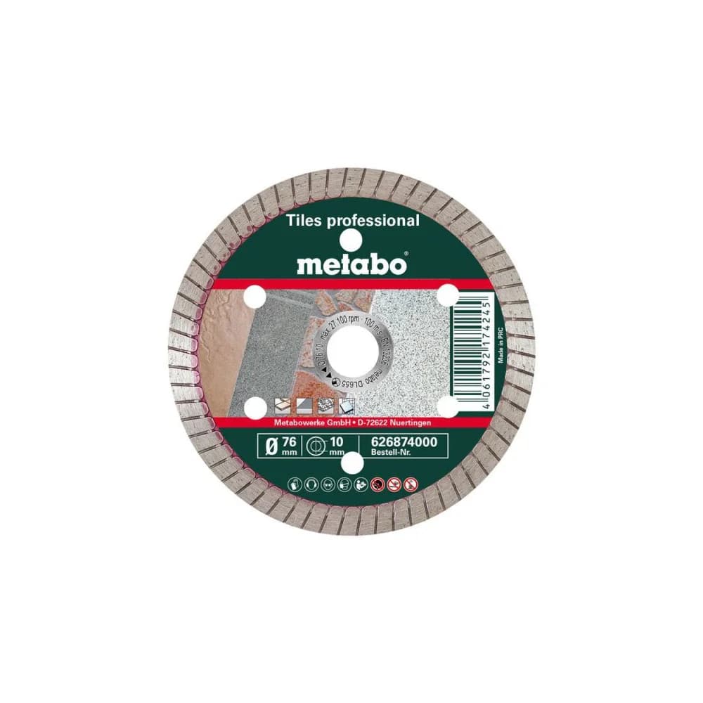 Metabo Diamanttrennscheibe76x10,0mm"TP"Fliesen "professional"