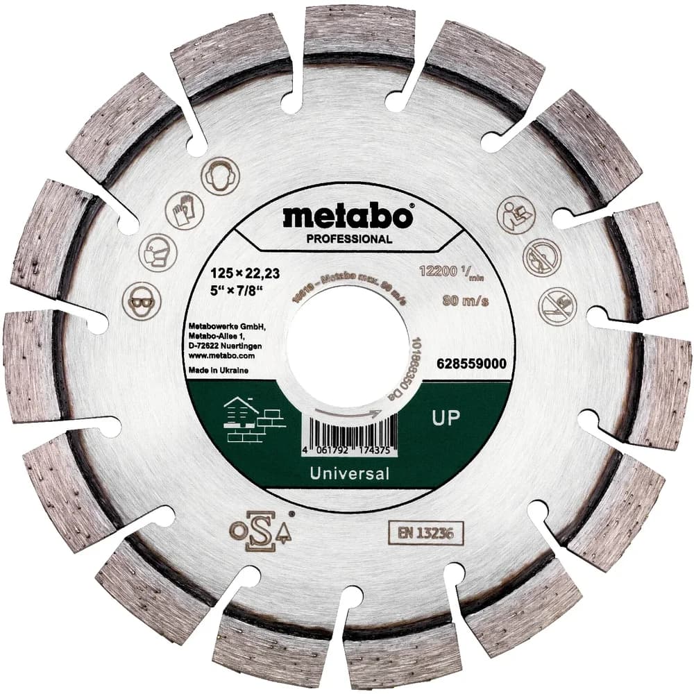 Metabo Diamanttrennscheibe 125x22,23mm"UP"Universal "professional"