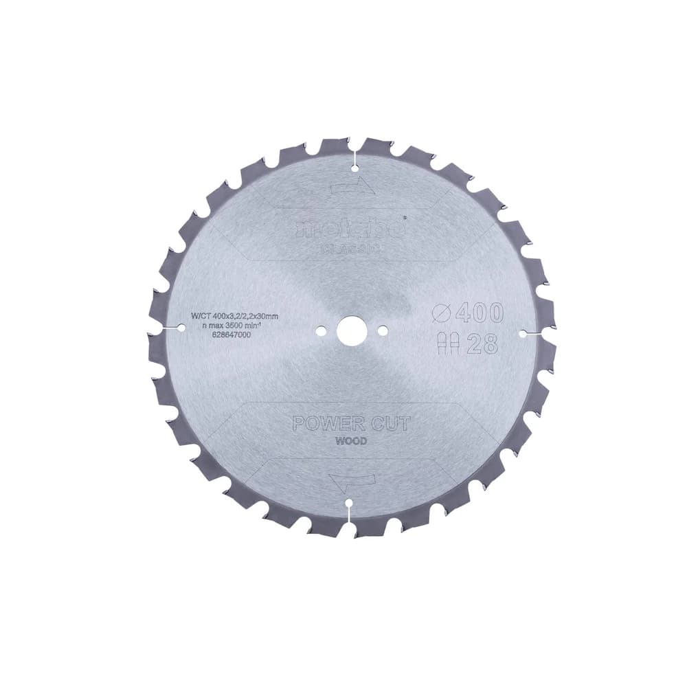 Metabo Sägeblatt "power cut wood - classic", 400x30 Z28 TZ 15°