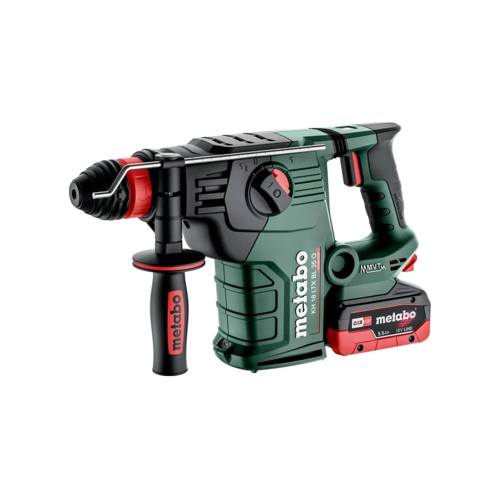 Metabo Akku-Kombihammer KH 18 LTX BL 35 Q (600813660), metaBOX 185 XL