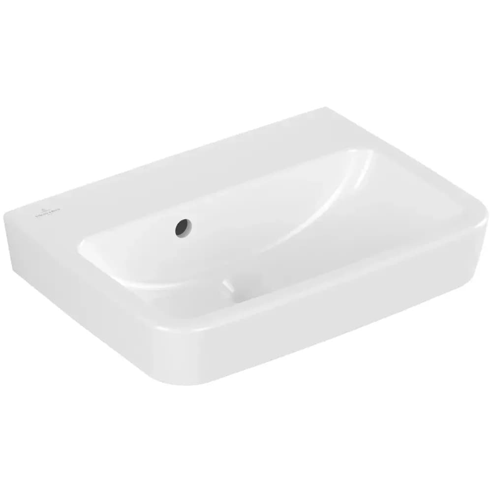 Villeroy & Boch Handwaschbecken O.novo 500x370mm Eckig mit Überlauf Weiß Alpin, 43445201 43445201