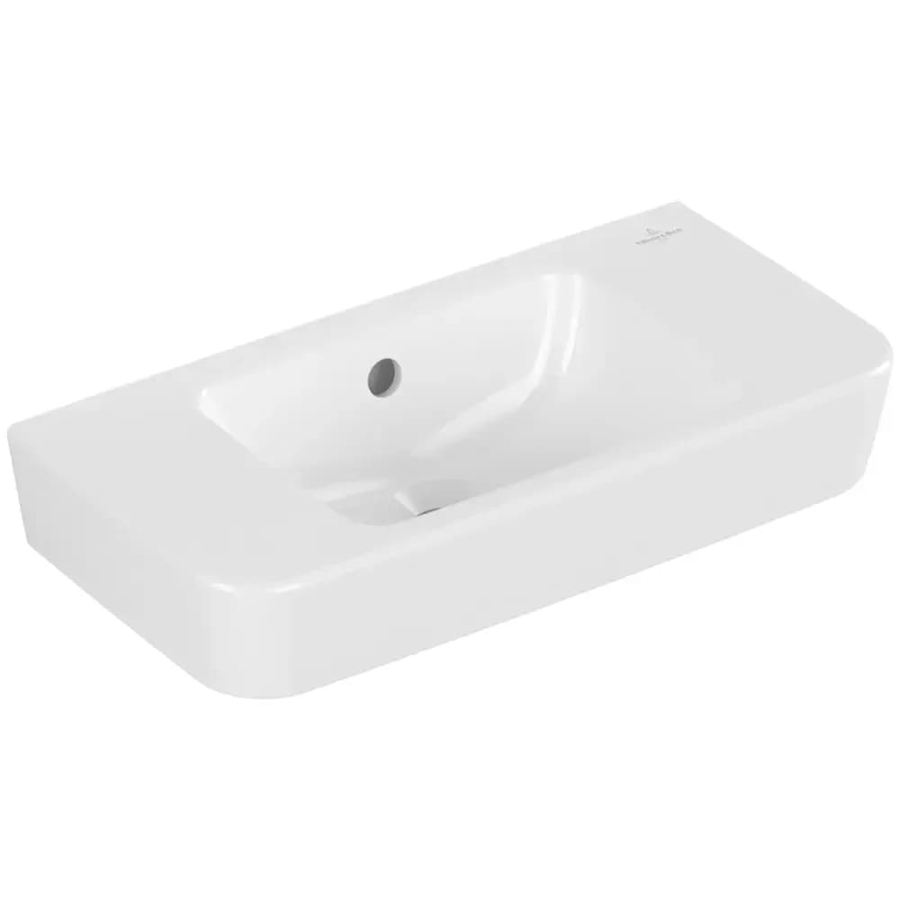 Villeroy & Boch Handwaschbecken Compact O.novo 500x250mm Eckig mit Überlauf Weiß Alpin, 43425201 43425201
