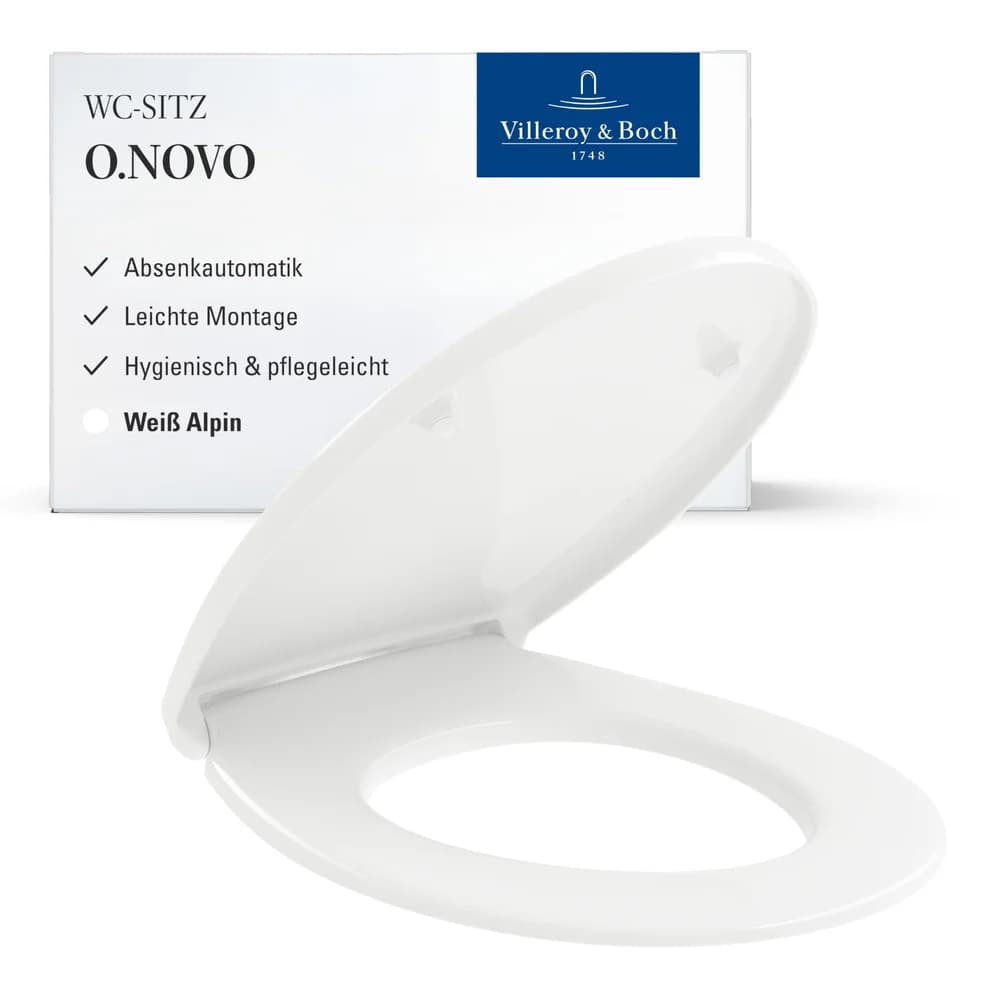 Villeroy & Boch 8M43S101 WC-Sitz O.novo 8M43S1 368x438x49mm - Weiß