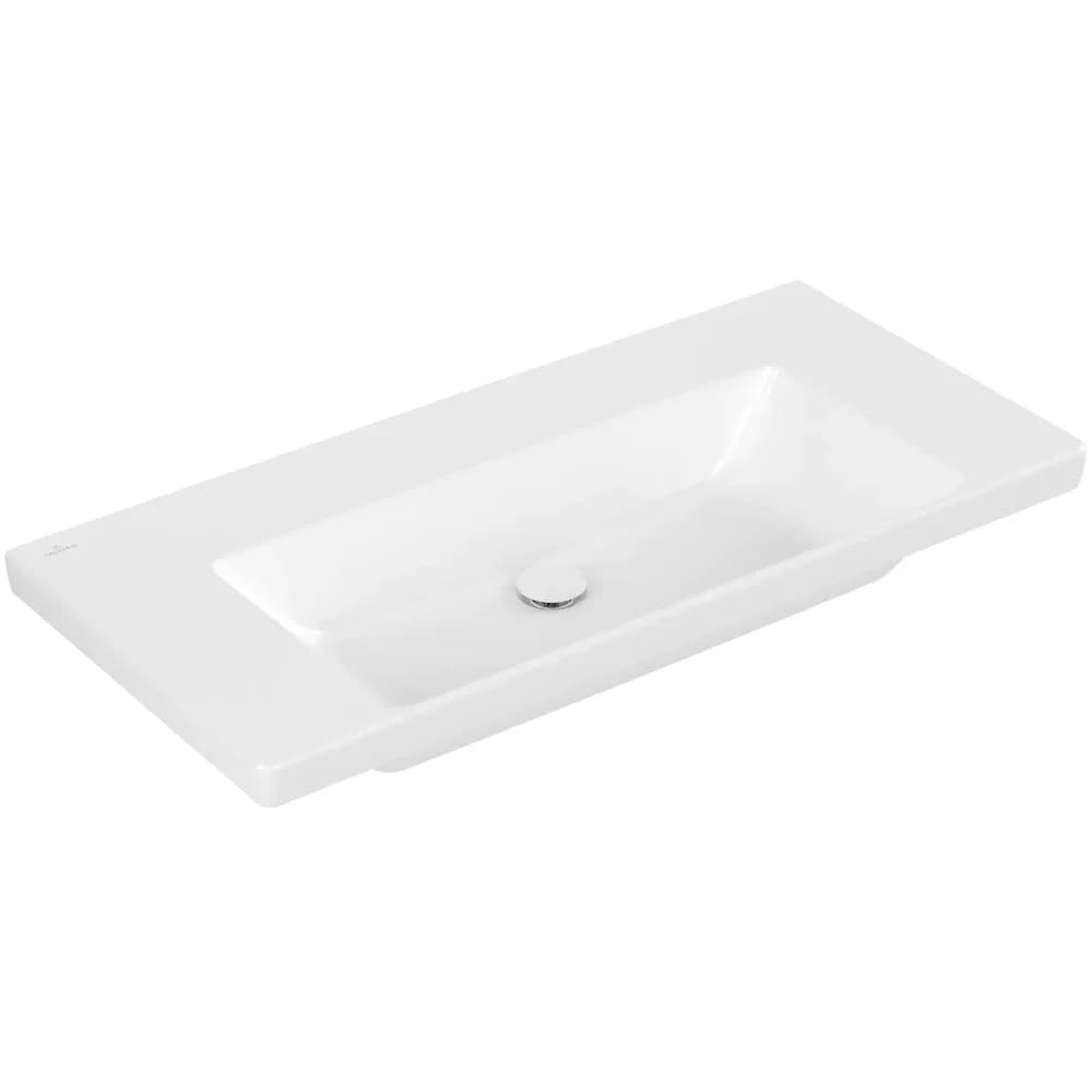 Villeroy & Boch Schrankwaschtisch Subway 3.0, 1000x470x165mm, weiß Alpin CeramicPlus, TitanCeram, glänzend, Wandmontage