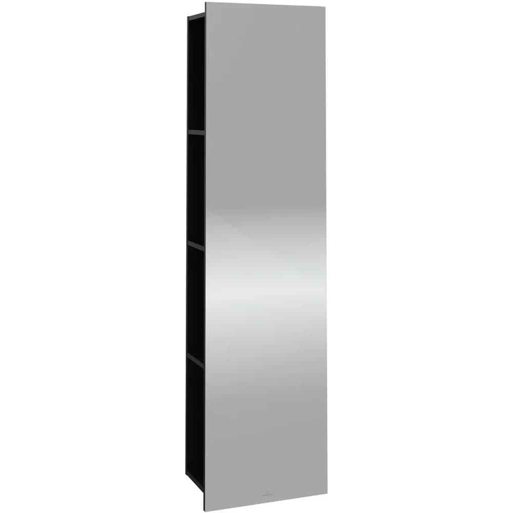 Villeroy & Boch Subway 3.0 Spiegelregal, eckig, Volcano Black, 450x1700x300 mm