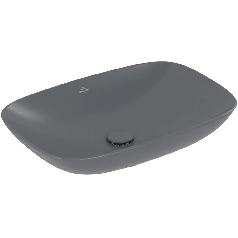 Villeroy & Boch Aufsatzwaschbecken Loop & Friends 4A5 001 620x420x150mm Graphite CeramicPlus, 4A5001 4A5001i4