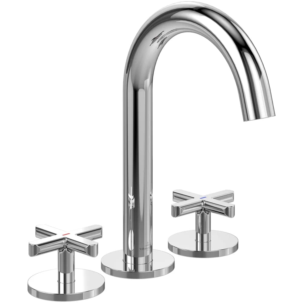 Villeroy & Boch TVZ10600900061 Waschtischauslauf-Set Loop&Friends - Silber