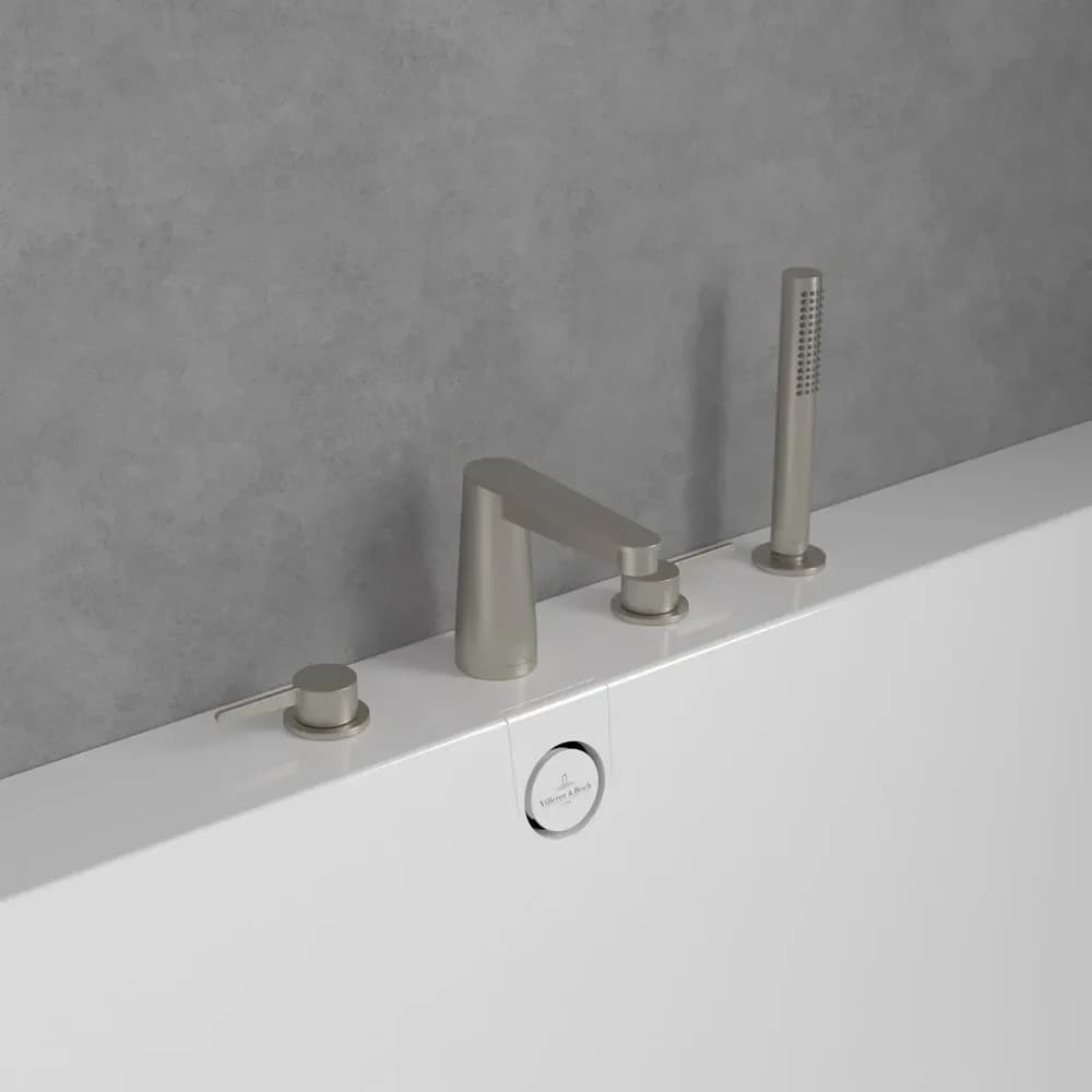 Villeroy & Boch TVT12700200064 Vierloch-Badewannenrandarmatur Conum
