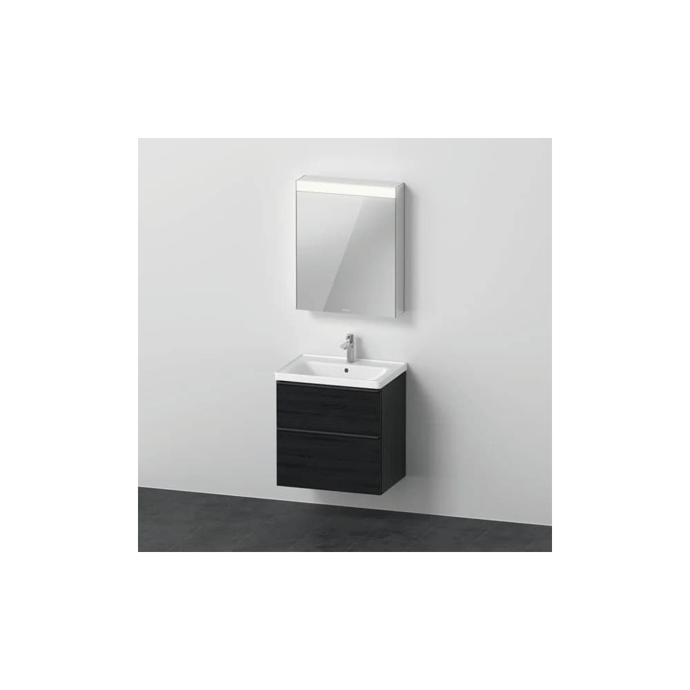 Duravit Möbel-Set D-Neo 650mm, Anschlag rechts, Eiche schwarz