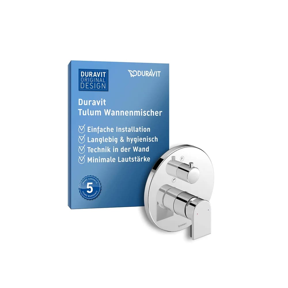 Duravit Einhand-Unterputz-Armatur „Tulum by Starck“ in Chrom