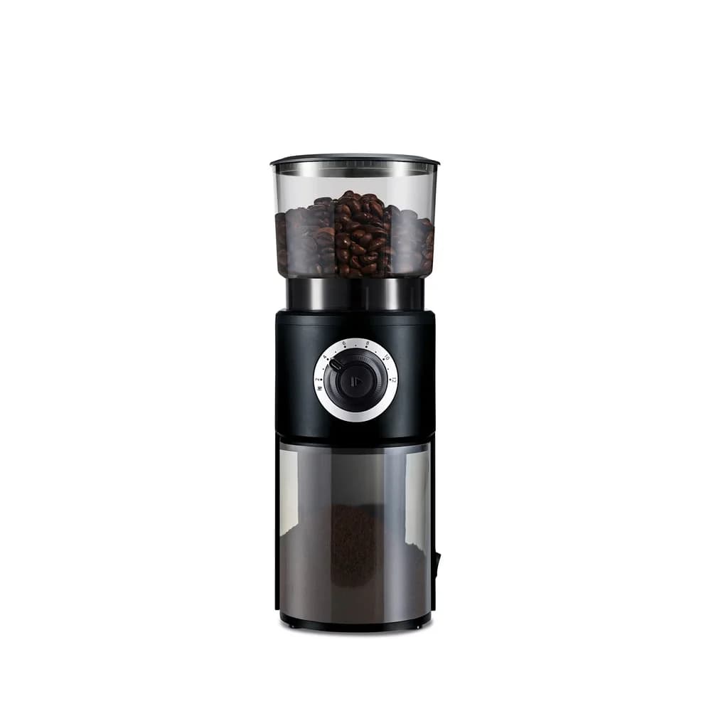 TCHIBO Elektrische Kaffeemühle mit Kegelmahlwerk, 160 Watt, Schwarz