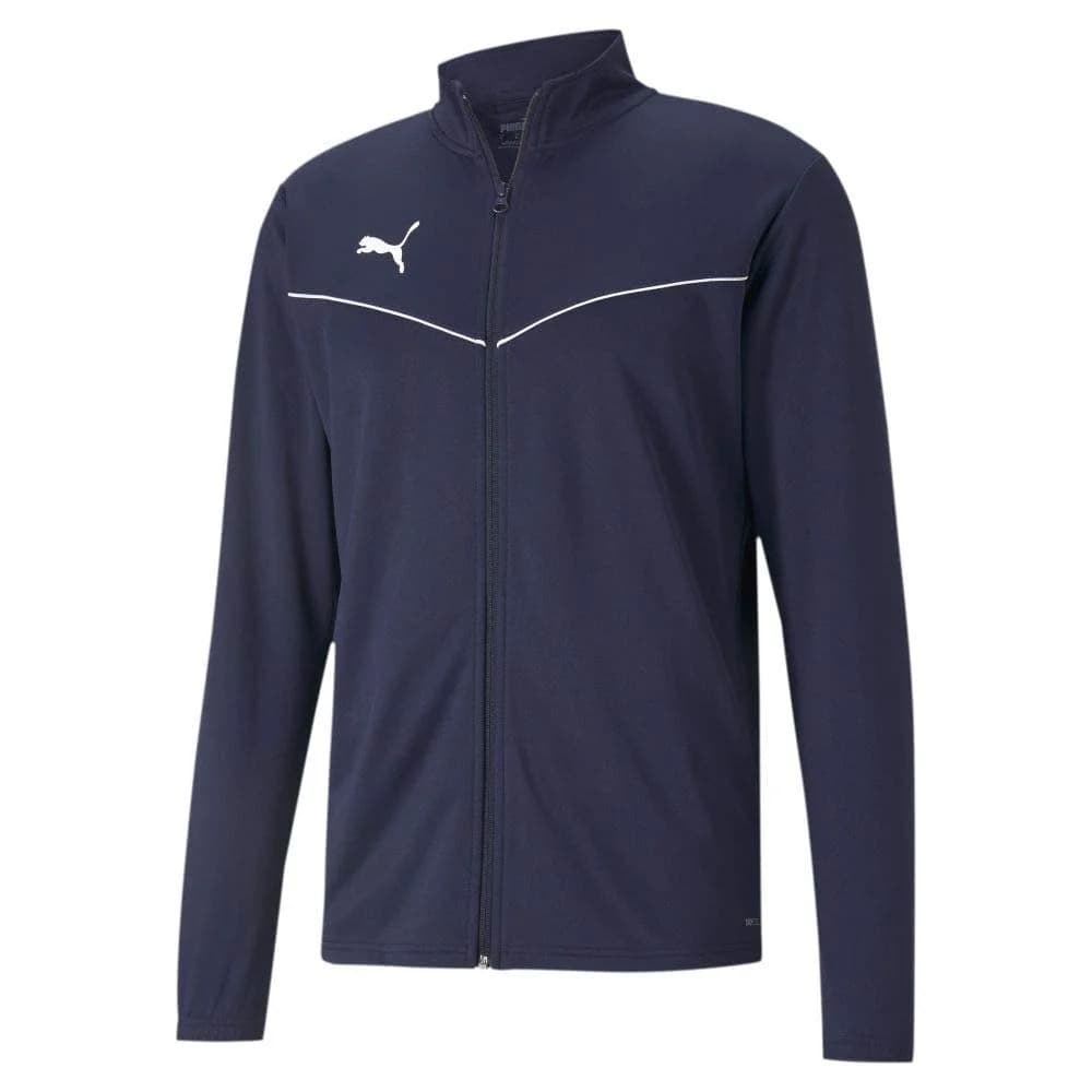 PUMA teamRISE Trainingsjacke Kinder peacoat/puma white 164