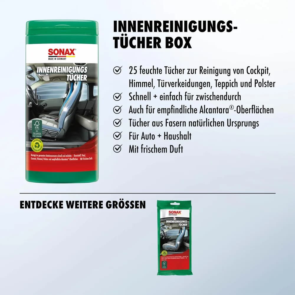 Innenreinigungs-Tücher