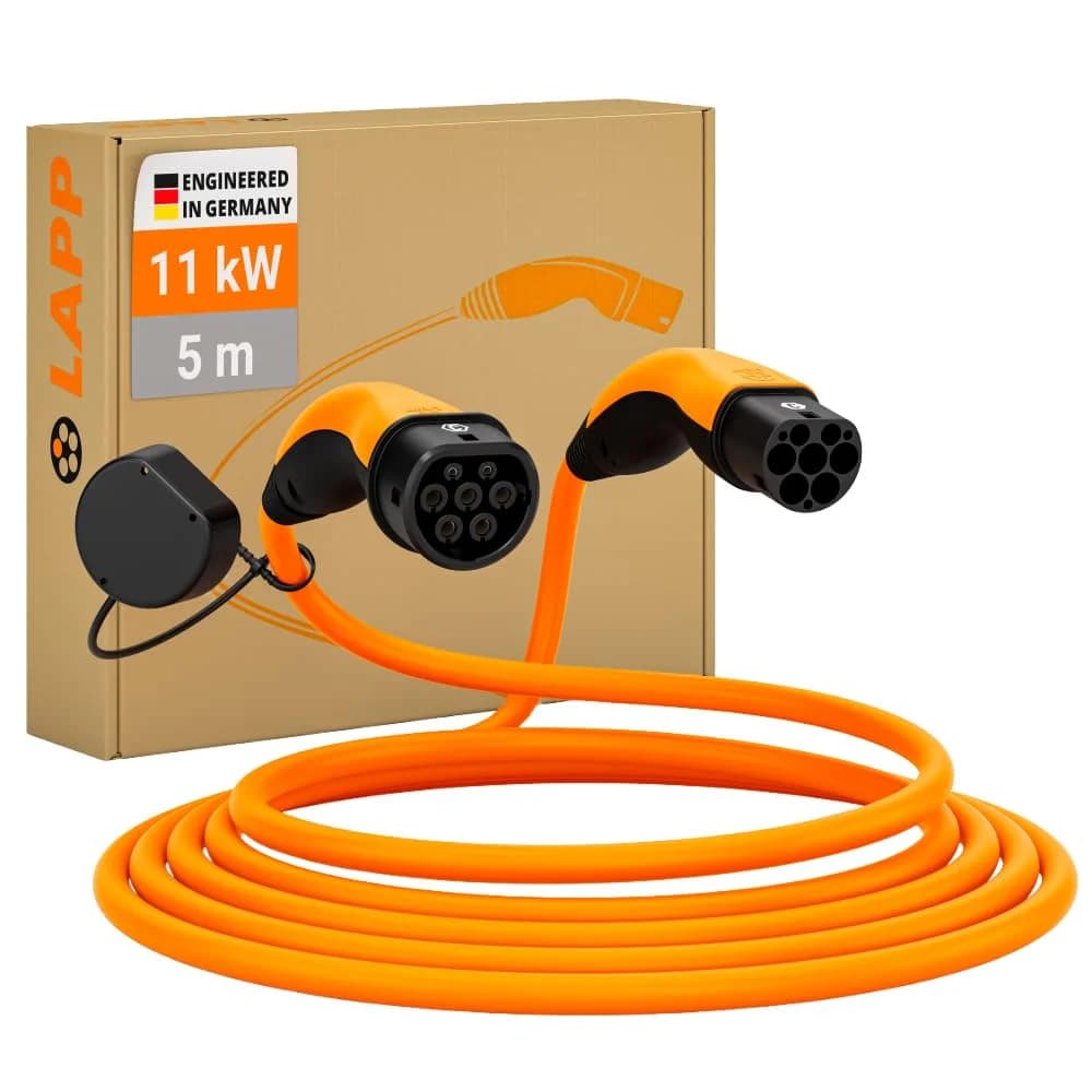 LAPP Ladekabel Helix 5555935013 Typ2 11kW 5m orange