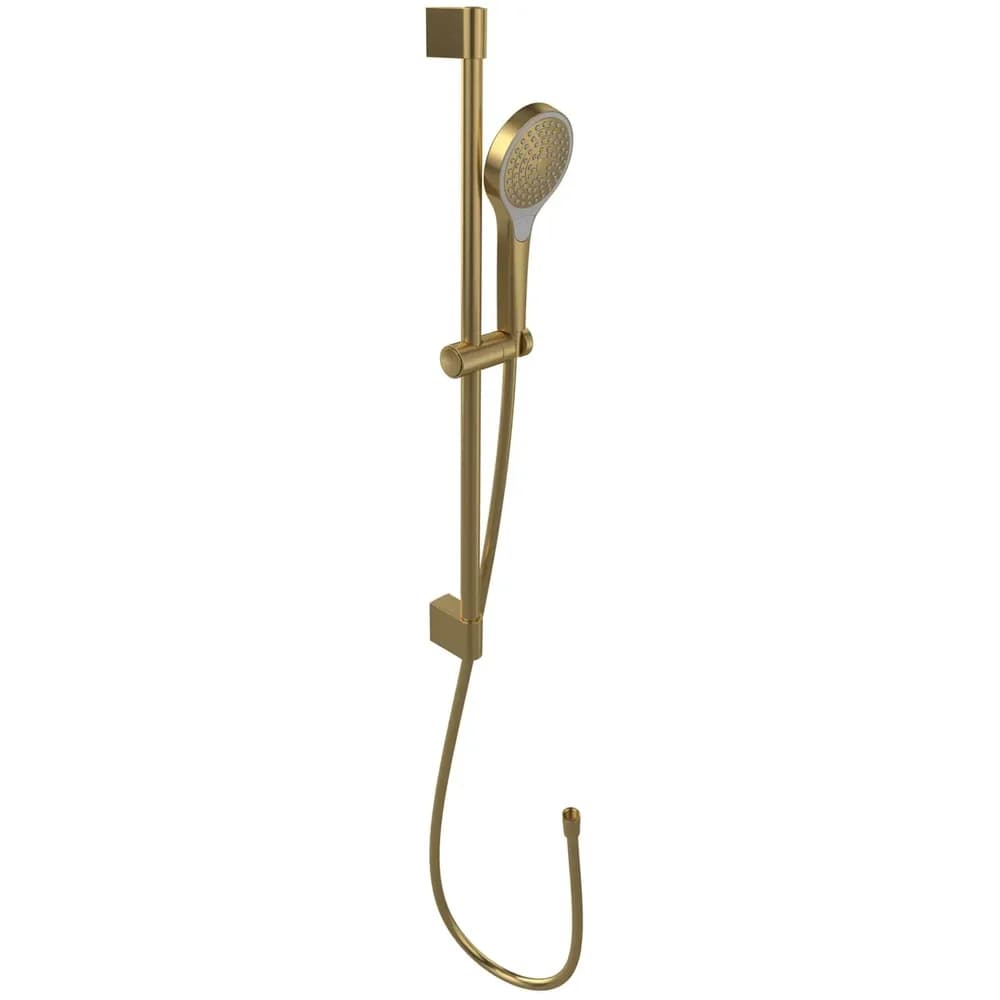 Villeroy & Boch Verve Showers Duschgarnitur TVS10900700076 3-strahlig, Wandmontage, brushed gold