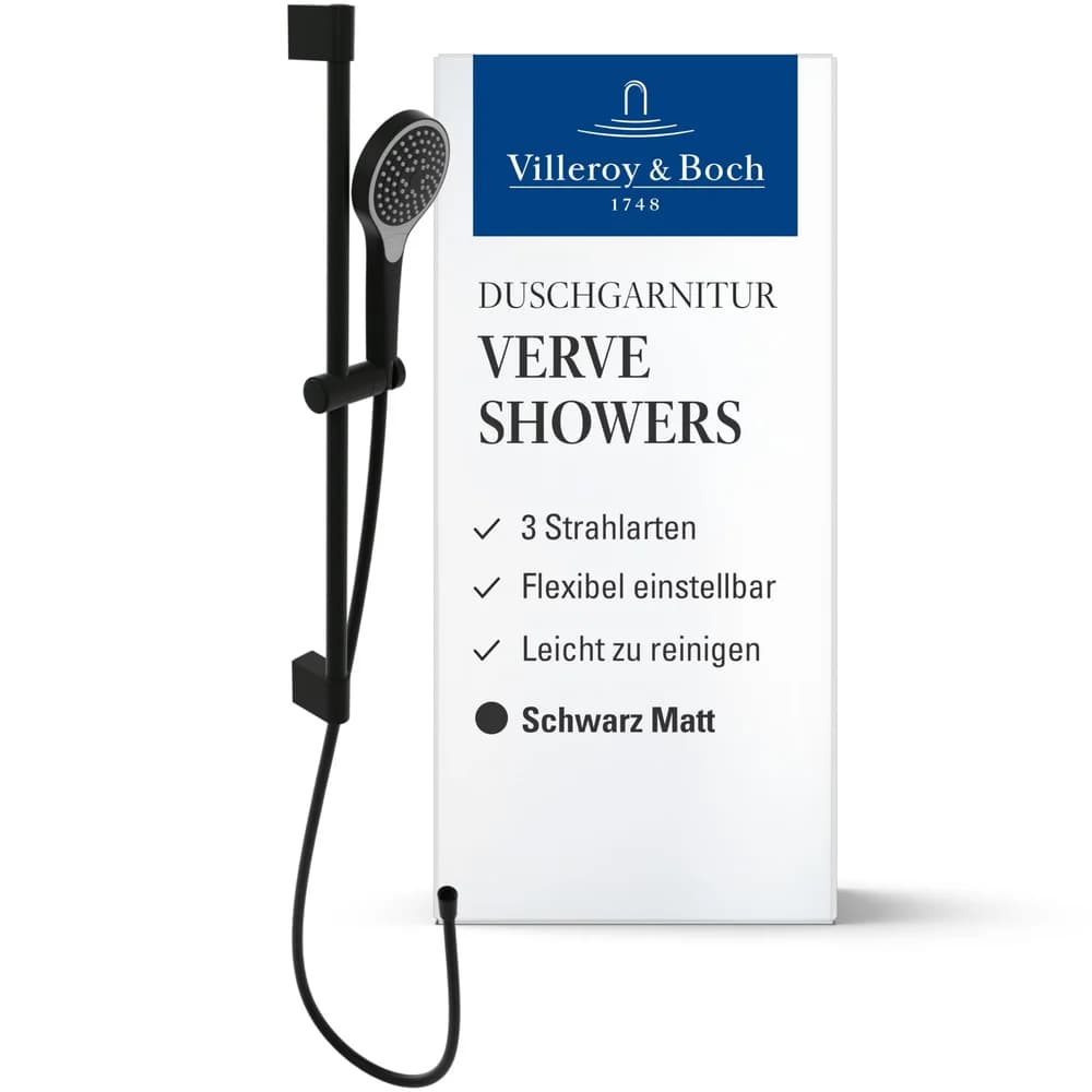 Villeroy & Boch Duschgarnitur mit drei Strahlarten TVS109007000K5