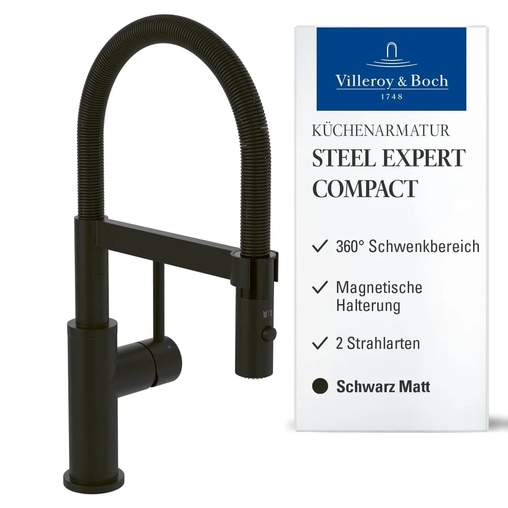 Villeroy & Boch Küchenarmatur Steel Expert Compact 92730006