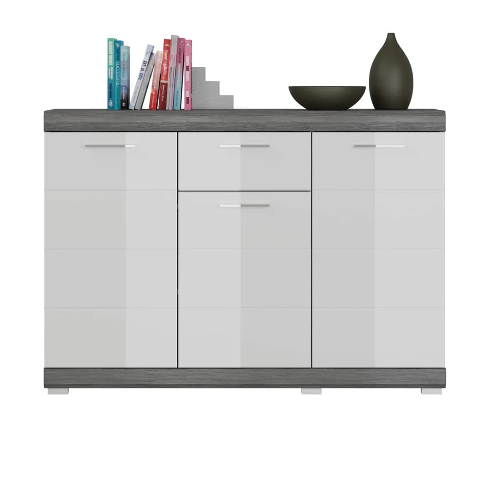 Kommode Scout ca. 120x85 cm Weiß/Grau