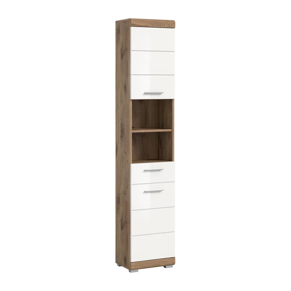 Hochschrank ¦ holzfarben ¦ Maße (cm): B: 37 H: 191