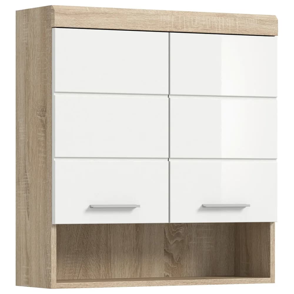 Hängeschrank Lambada ca. 74x79 cm Sonoma Eiche/Weiß