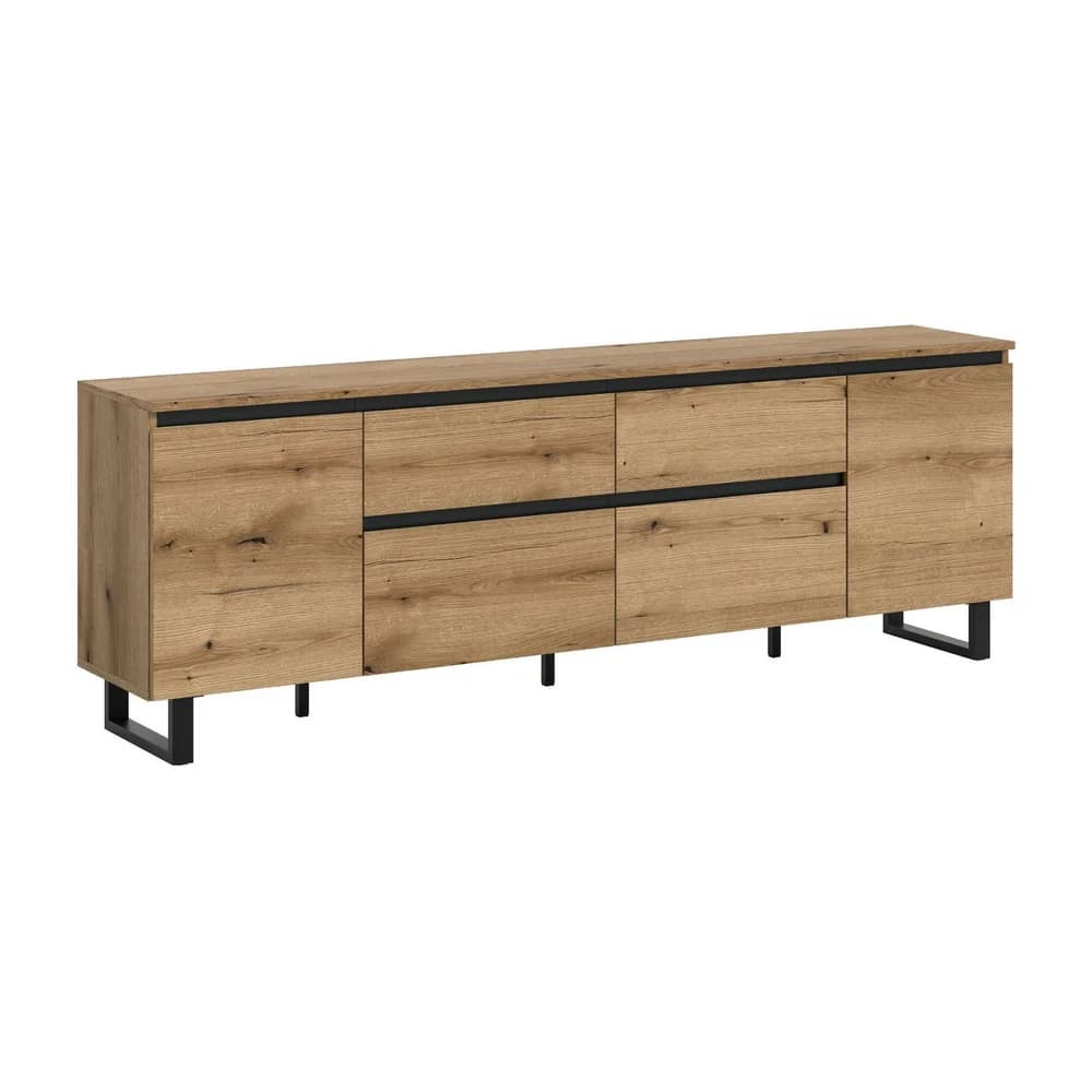 Lowboard Tomasa , holzfarben , Maße (cm): B: 180 H: 64