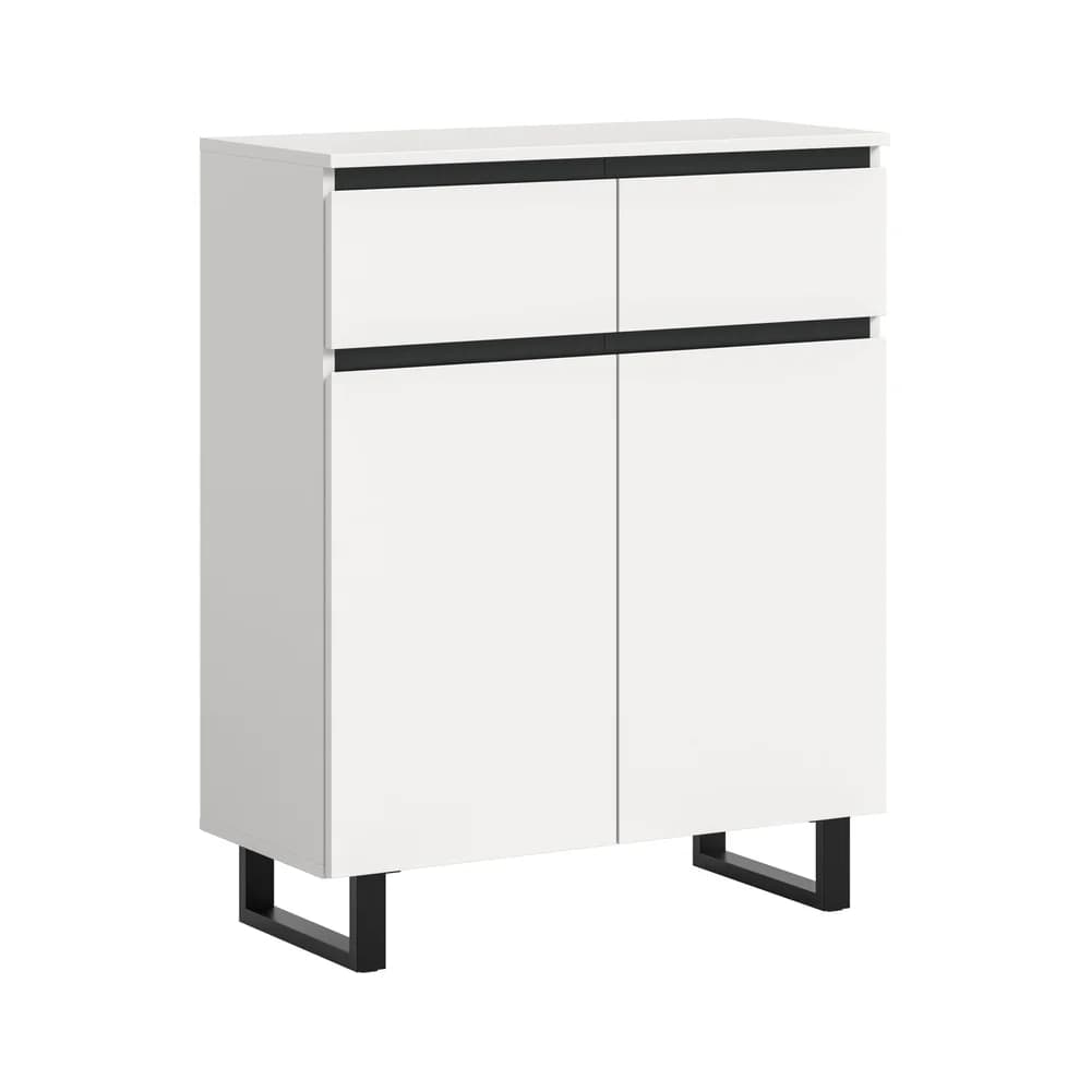 Ebuy24 Tomasa Sideboard 2 Türen, 2 Schubladen weiß.