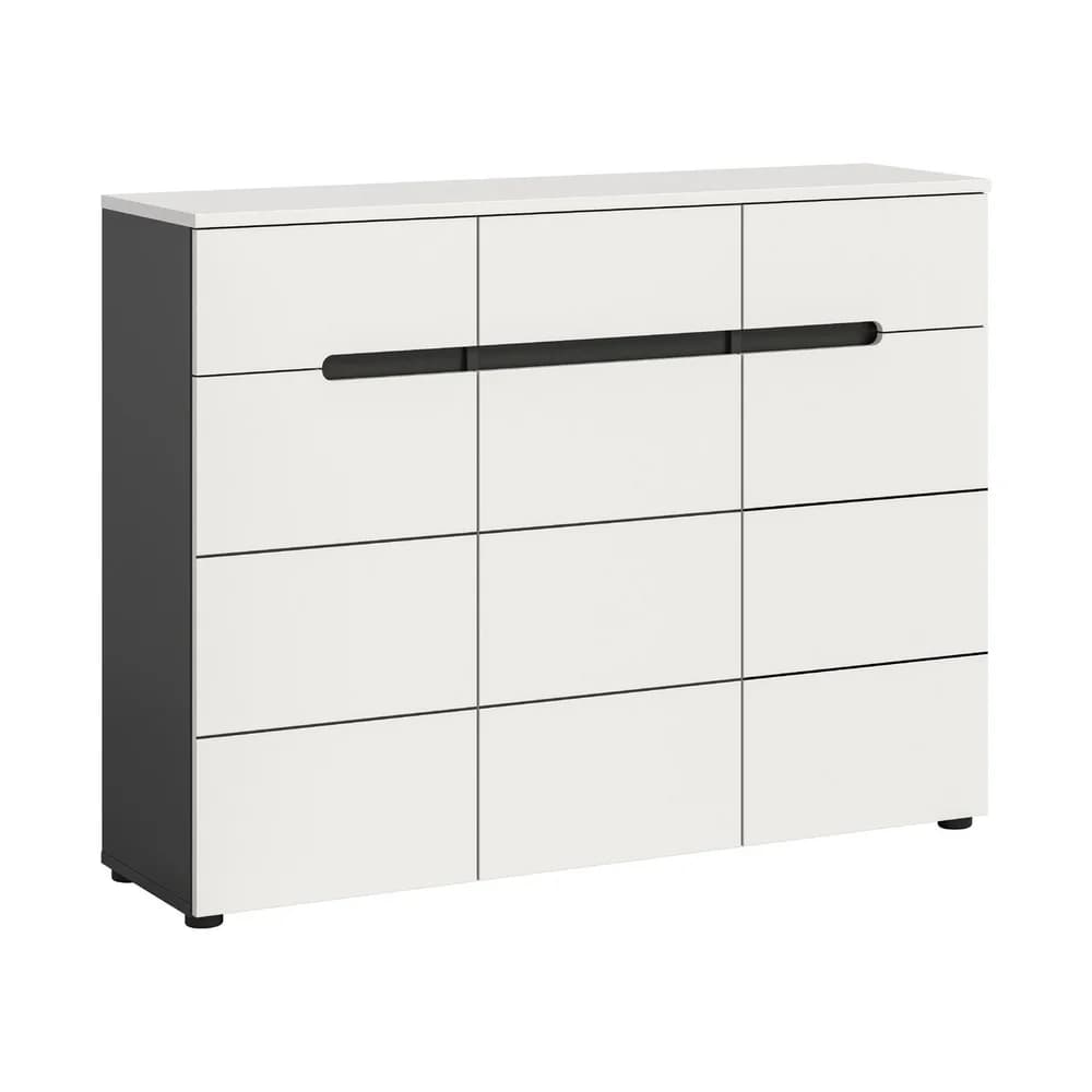 Sideboard , grau , Maße (cm): B: 120 H: 94