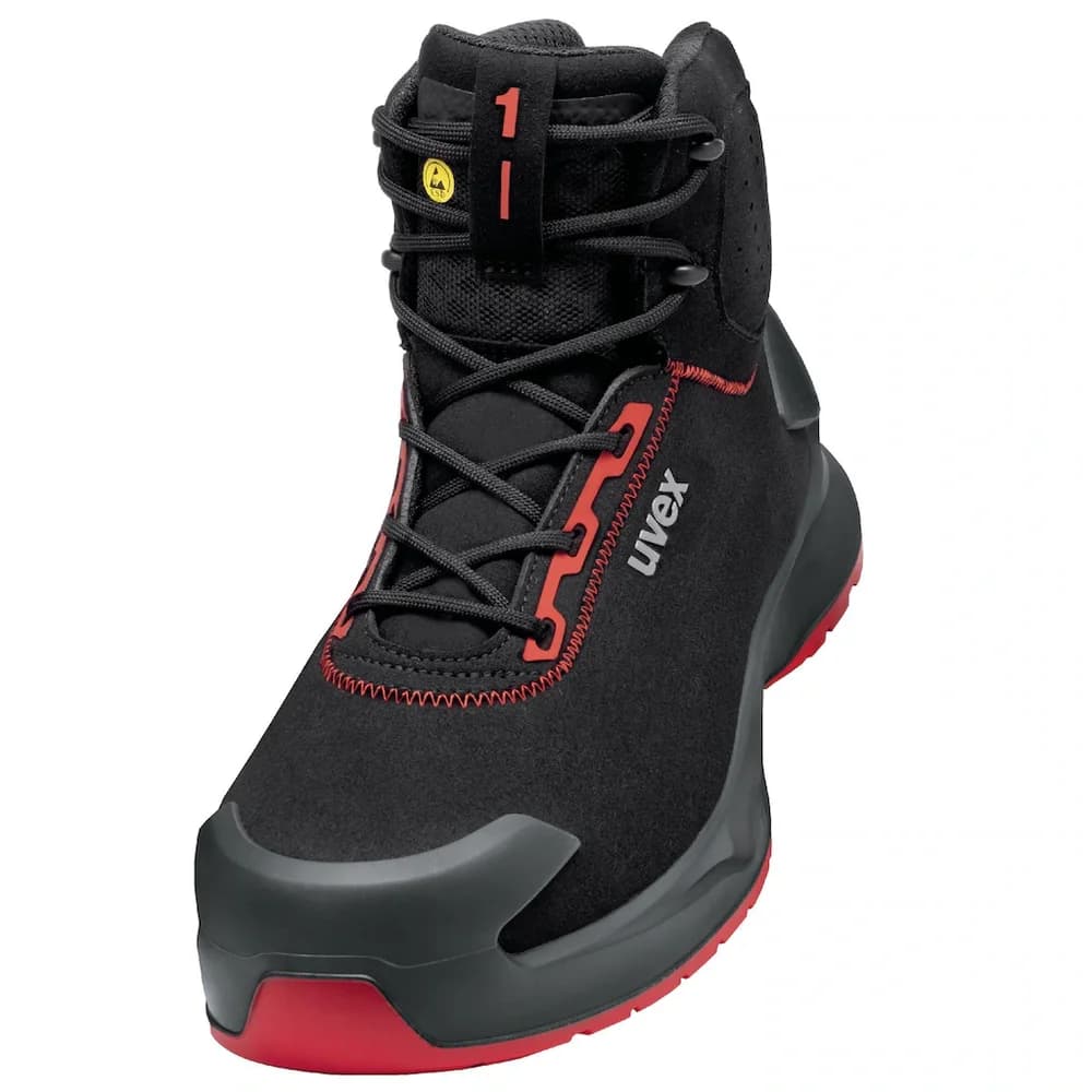 uvex Stiefel 1 x-craft S3L schwarz rot Weite 11 Gr. 38