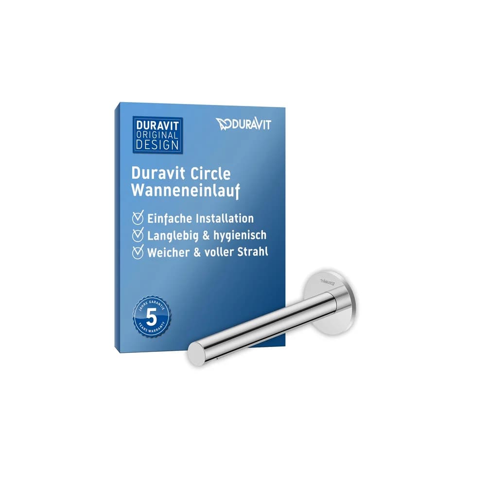 Duravit Wanneneinlauf Circle Ausladung 200mm, chrom