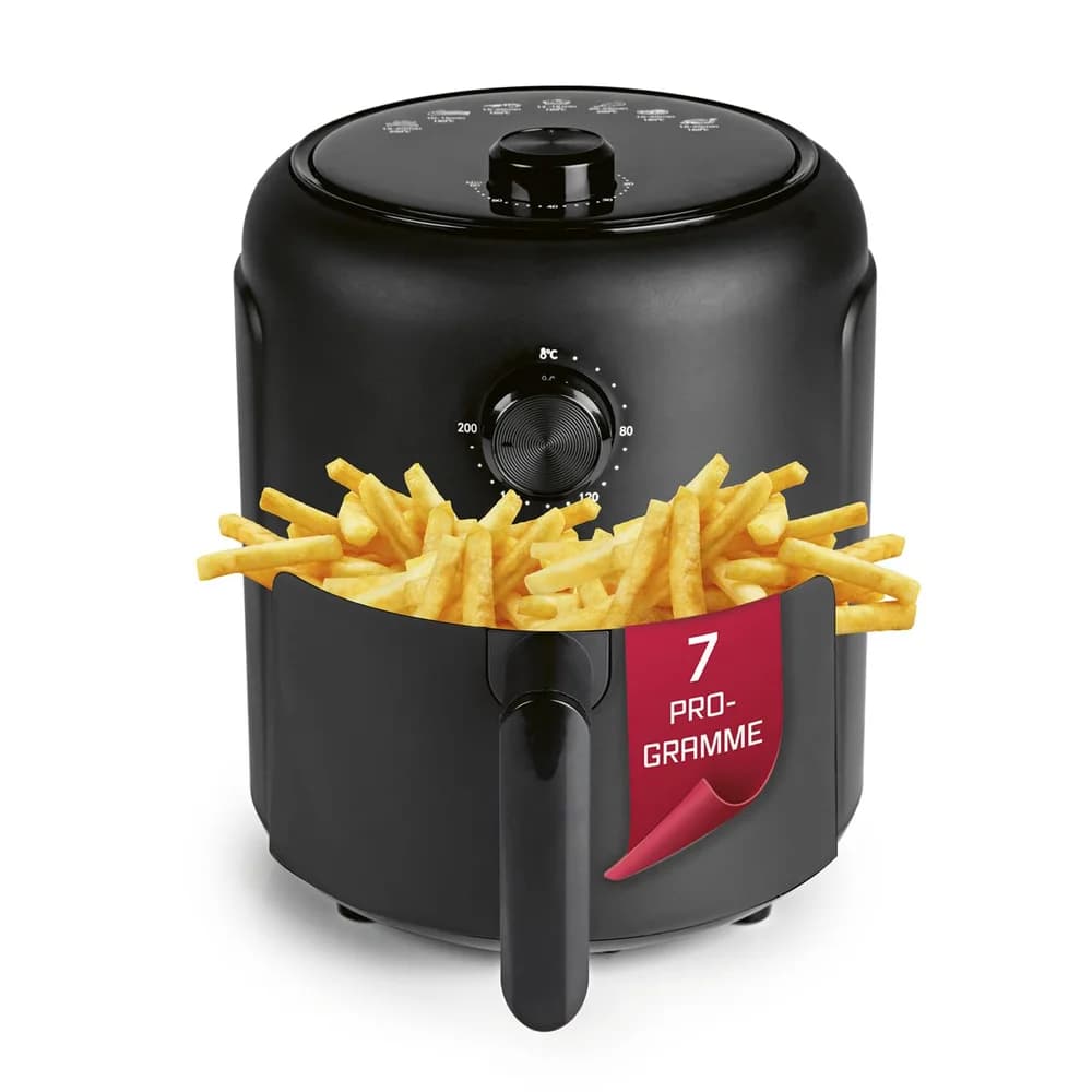 GOURMETmaxx Heißluftfritteuse mit 2,3 l & 1000 Watt - inkl. Timer & 8 Funktionen