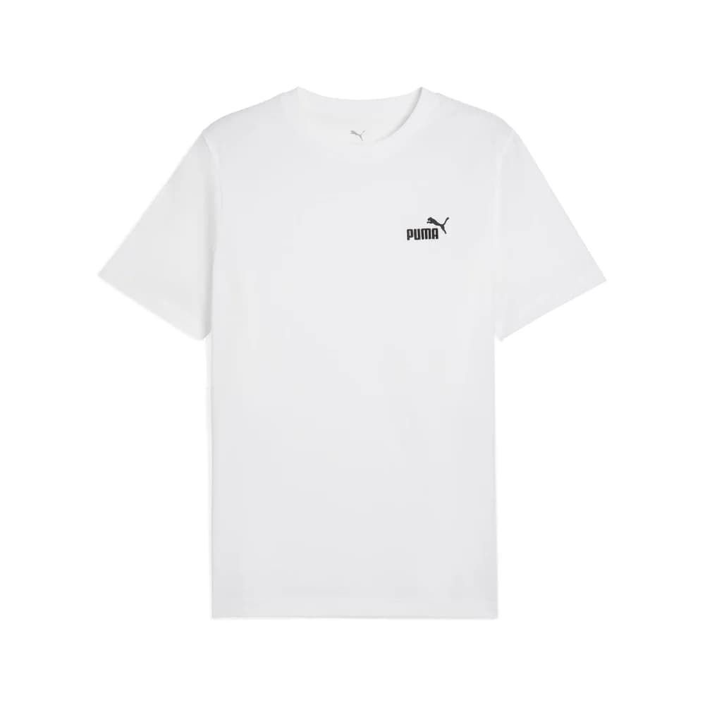 PUMA Herren T-Shirt - ESS Small No. 1 Logo Tee , Rundhals, Kurzarm, uni Weiß / L