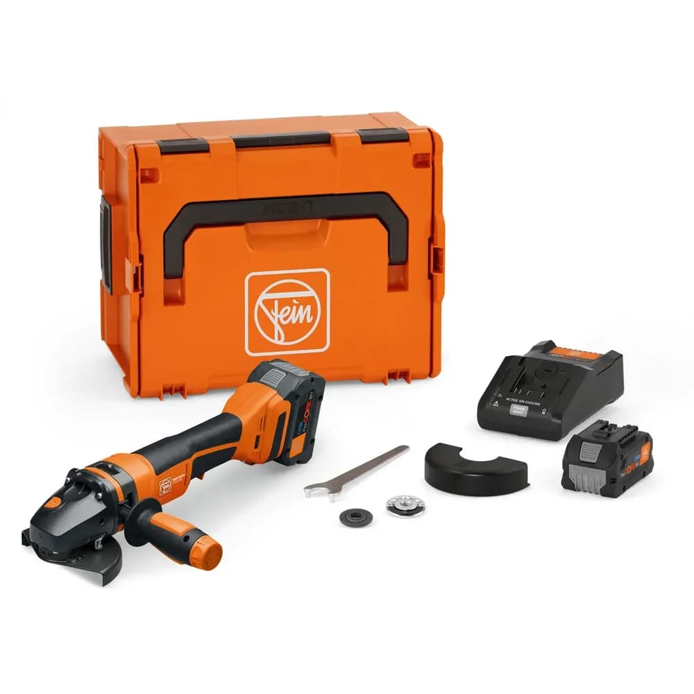 Fein Akku-Winkelschleifer PROTAGO Ø 125 mm CCG 18-125-12 PD-SEC Set 8Ah ProCORE