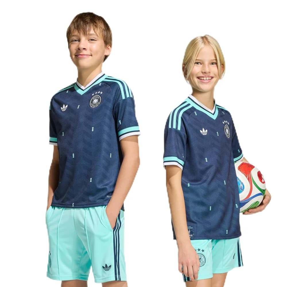 adidas DFB Deutschland Trikot Away WM 2026 Kids Blau 140